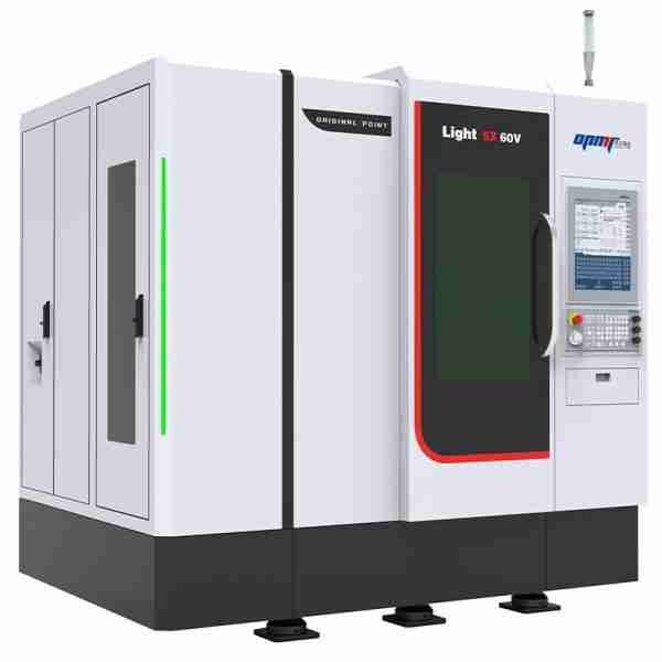Light-5X-60V-Left-45° Light 5X 60V vertikales 5-Achsen-Laserbearbeitungszentrum